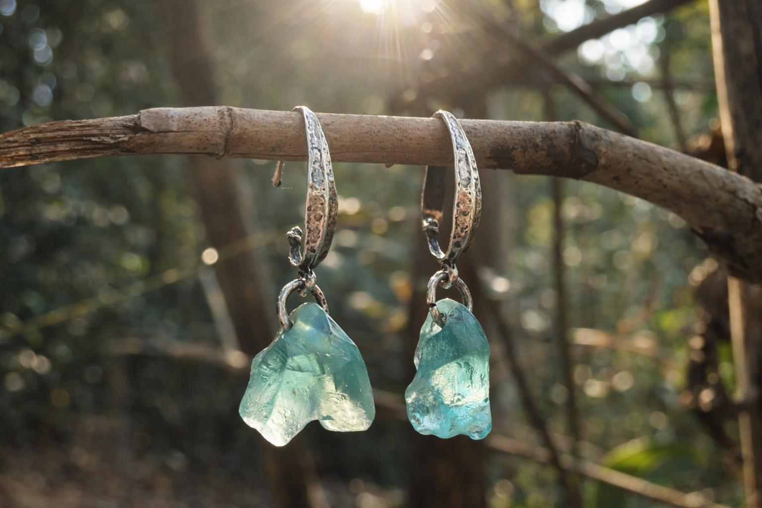 Aqua earrings — OURSA