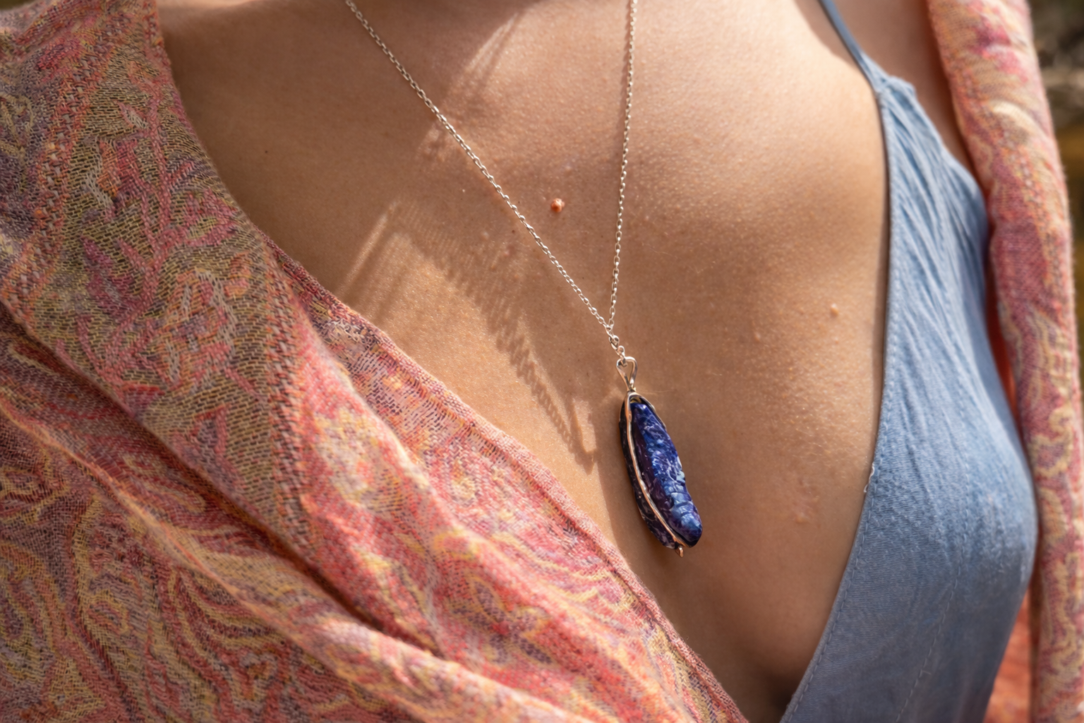 Lapis pendant — OURSA necklace