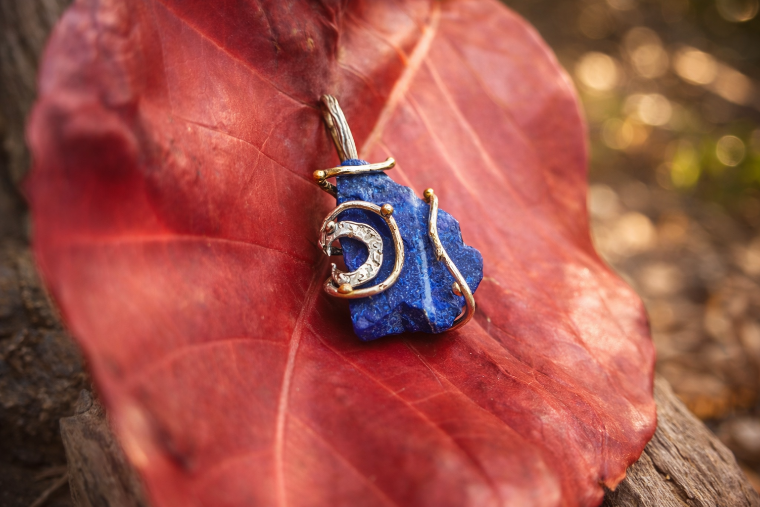 Moon blue pendant — OURSA