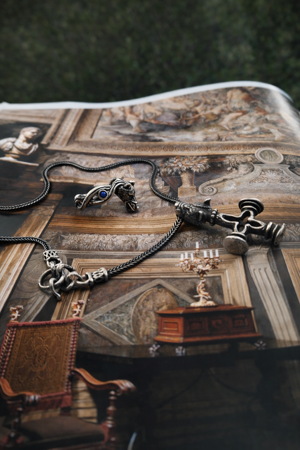 Wolf and Cross pendant — OURSA